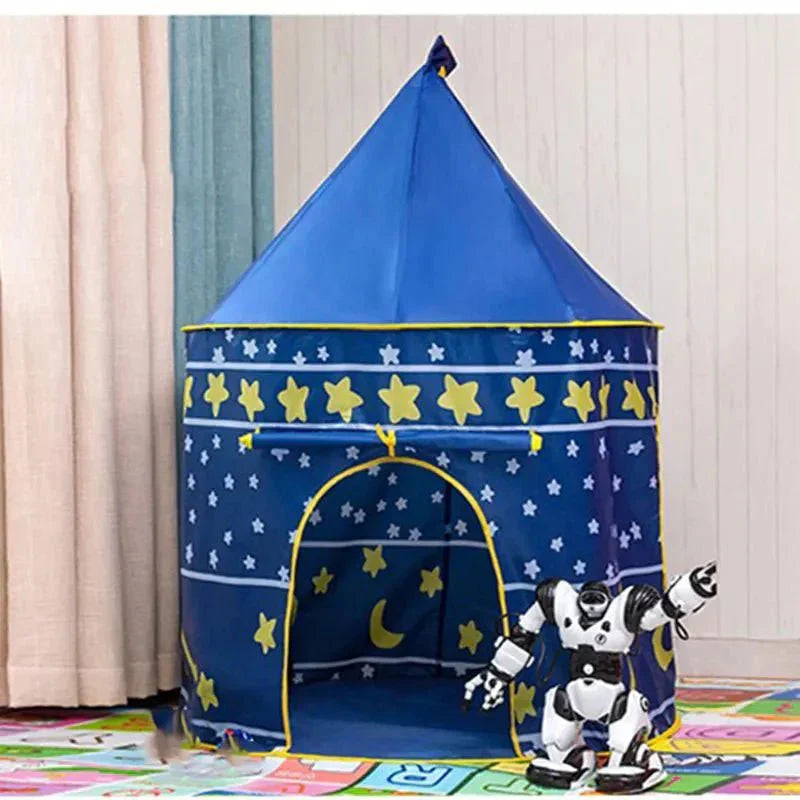 Hopfällbart Slotts Lektält Barn – Blå | 1-6 år More For Mini