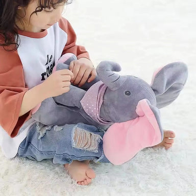 Interactieve Knuffel Olifant voor Baby’s – Speelt Verstoppertje & Praat | FlappyPals vanaf 6 Maanden More For Mini