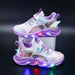 Rainbow Glitter LED Barnsneakers – Lysande Sula | Stl. 22-35 More For Mini