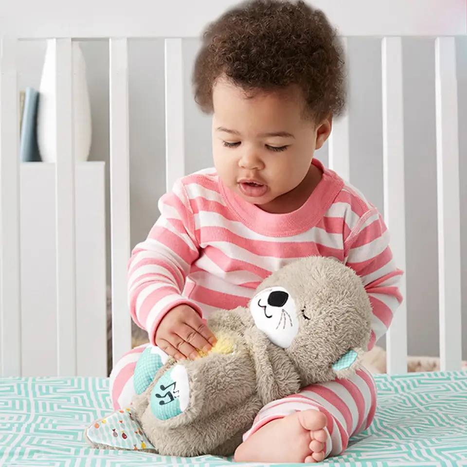Mjukt Andningsgosedjur – Lugnande Leksak för Baby, Småbarn och Förskolebarn för Bättre Sömn, 0–8 År More For Mini