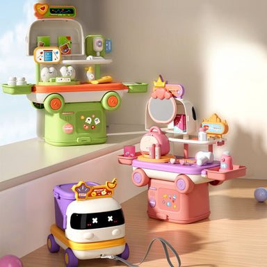 PlayWheels™ Rollspel Lastbil – Kök, Läkare & Make-up – Kreativt Leksak för Barn från 3 År More For Mini