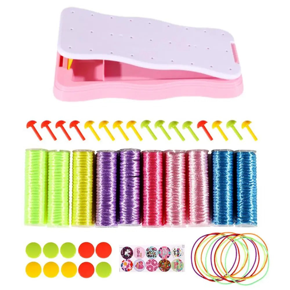 Kreativt Stickset för Barn – Gör Armband & Armringar | Pedagogiskt Leksak för 3+ År More For Mini