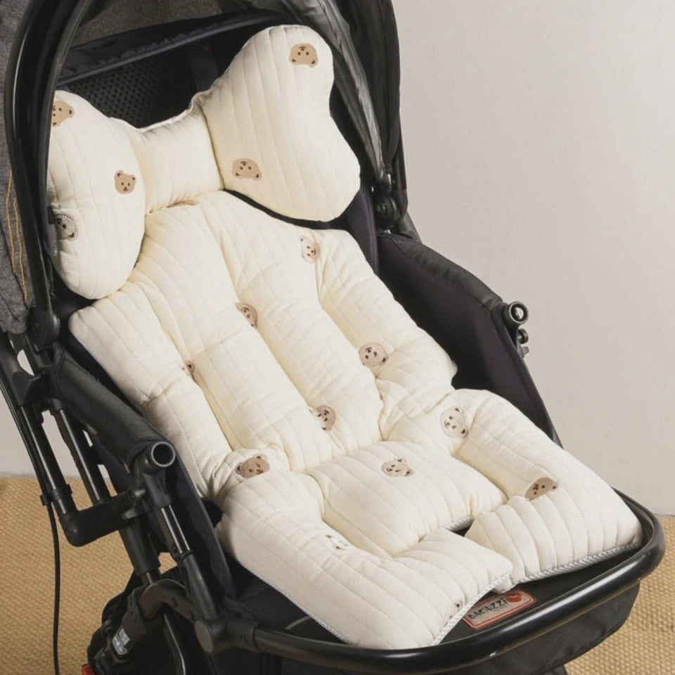 Mjuk vadderad barnvagnsdyna för baby