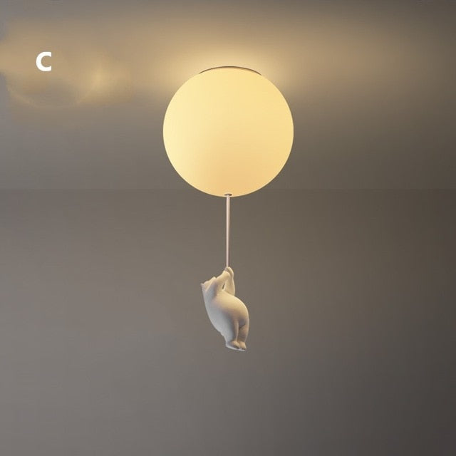 Barnrum Taklampa Björnar & Ballonger – Stämningsfull Belysning More For Mini