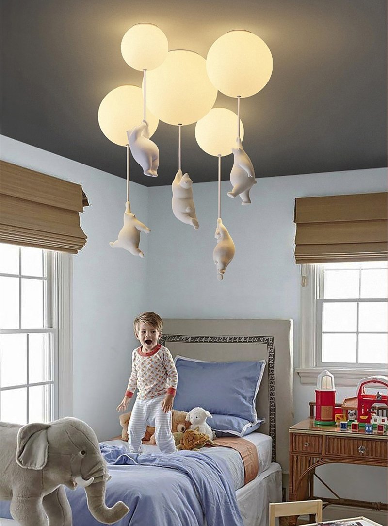 Barnrum Taklampa Björnar & Ballonger – Stämningsfull Belysning More For Mini