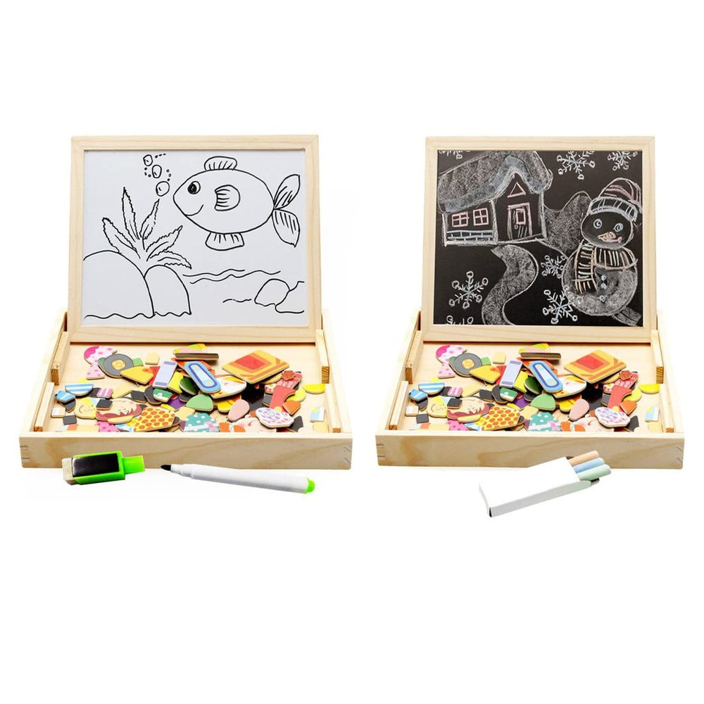Magnetisk Träritbräda för Barn – Kreativ & Pedagogisk Leksak från 3 år | SketchWood More For Mini