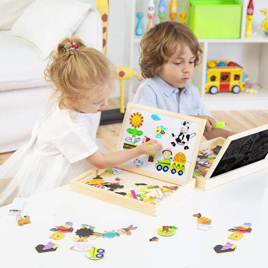 Magnetiskt Träteckningsbord för Barn – Främjar Kreativitet & Motorik | Hållbart Pedagogiskt Leksak från 3 År More For Mini