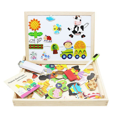 Magnetiskt Träteckningsbord för Barn – Främjar Kreativitet & Motorik | Hållbart Pedagogiskt Leksak från 3 År More For Mini