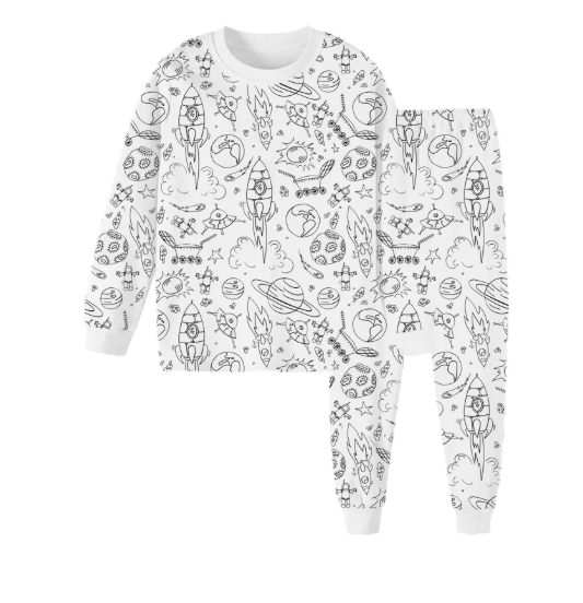 Kreativt Pyjamasfärgningsset för Barn – Designa och Personalisera din Egen Nattdräktsoutfit! More For Mini