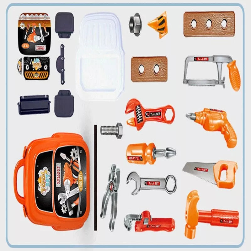 Gereedschapsrugzak voor Kinderen – Complete Speelset met 20+ Onderdelen | Bouw & Leerplezier vanaf 3 Jaar More For Mini