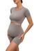 ComfortFit Zwangerschapsset – Naadloze Crop Top & Hoge Taille Short voor Ultiem Comfort More For Mini