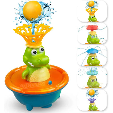 SplashCroc™ Fontein Krokodil – Interactief Badspeelgoed voor Baby's – Waterplezier en Sensorische Ontwikkeling More For Mini