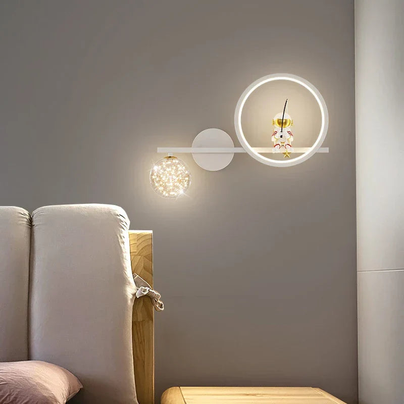 Lunora Astronaut Nachtlamp met Sterrenprojectie – Rustgevend Licht voor Baby- en Kinderkamer More For Mini