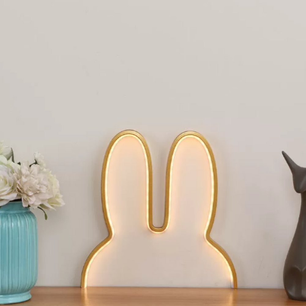 Konijntje Nachtlampje Slaapkamerlamp – Oplaadbaar & Zacht Licht voor Kinderen More For Mini