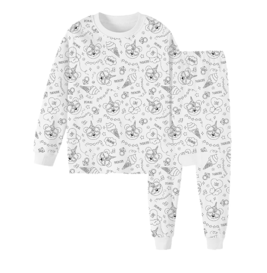 Kreativt Pyjamasfärgningsset för Barn – Designa och Personalisera din Egen Nattdräktsoutfit! More For Mini
