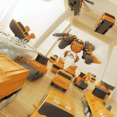 Magnetisk Byggleksak för Barn – 26-delars Kreativa Fordon & Robotar | BuildoMag More For Mini
