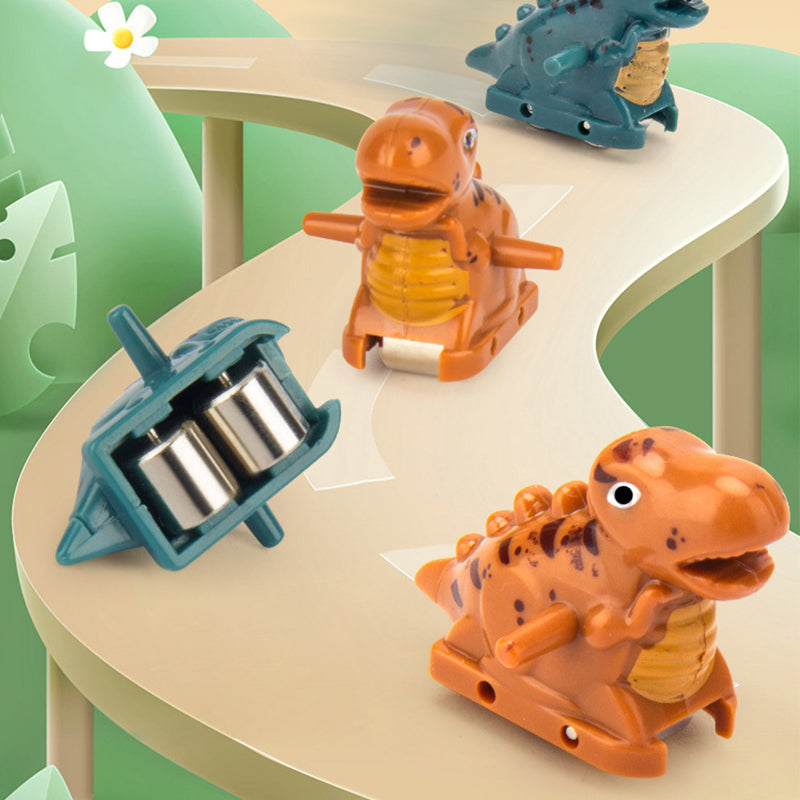 DinoRace™ Interaktiv Racerbana med Dinosaurier | Bilar med Automatisk Klättringsfunktion & LED-belysning More For Mini