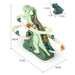 DinoRace™ Interaktiv Racerbana med Dinosaurier | Bilar med Automatisk Klättringsfunktion & LED-belysning More For Mini