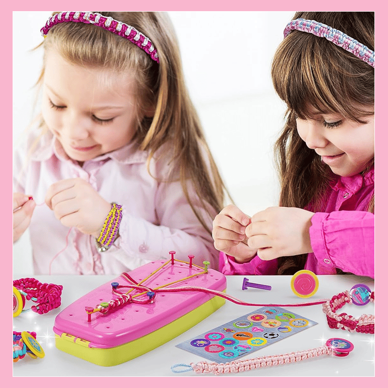 Kreativt Stickset för Barn – Gör Armband & Armringar | Pedagogiskt Leksak för 3+ År More For Mini