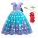 Lichtgevende Prinsessenjurk voor Kinderen – Zeemeermin Thema & Complete Accessoires | MagicWave More For Mini