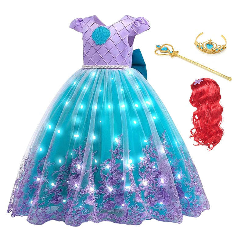 Lichtgevende Prinsessenjurk voor Kinderen – Zeemeermin Thema & Complete Accessoires | MagicWave More For Mini
