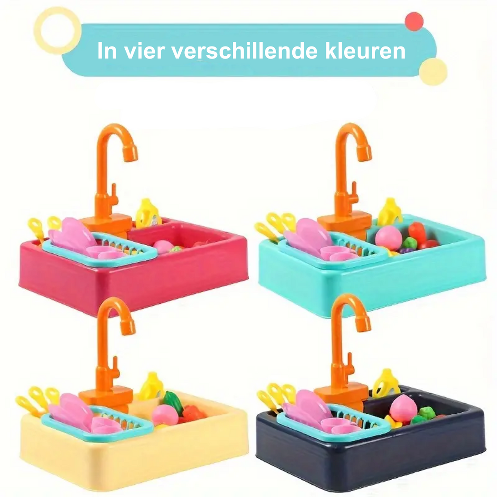 AquaPlay Avloppsränna med Strömmande Vattenkran – Pedagogisk Leksak för Barn, Lärorik och Rolig More For Mini