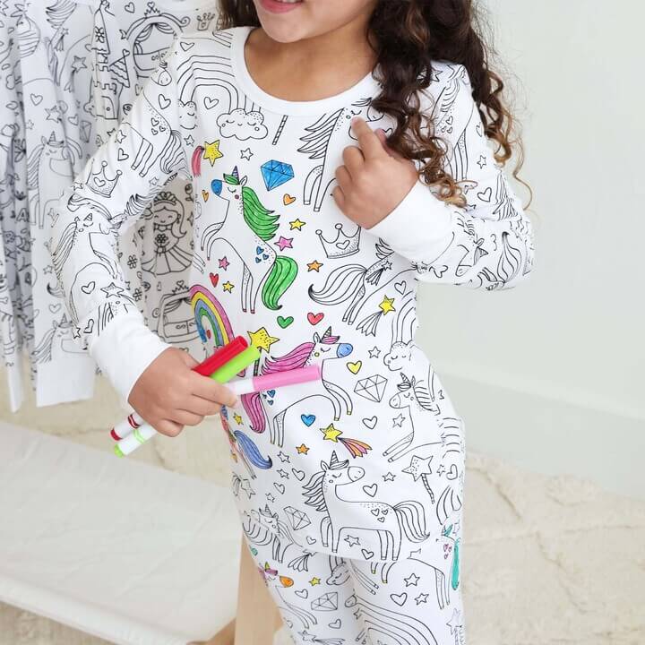Kreativt Pyjamasfärgningsset för Barn – Designa och Personalisera din Egen Nattdräktsoutfit! More For Mini